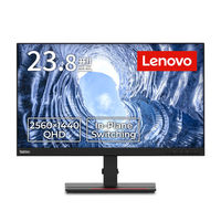 Lenovo ThinkVision T24h-20 23.8インチ液晶モニター 上下昇降機能/画面回転機能 61F0GAR1JP（直送品）