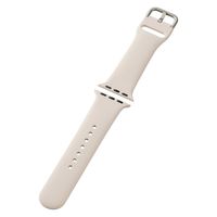 アップルウォッチバンド(41/40/38mm) シリコン 耐衝撃 スターライト AW-41BDSCWH エレコム 1個（直送品）
