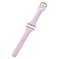 アップルウォッチバンド(41/40/38mm) シリコン 耐衝撃 スリム ラベンダー AW-41BDSCJPU エレコム 1個（直送品）