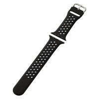 アップルウォッチバンド(49/45/44/42) シリコン 耐衝撃 軽量 ブラック AW-45BDSCNBK エレコム 1個（直送品）