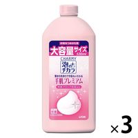 チャーミー 泡のチカラ 手肌プレミアム 詰め替え 530mL 1セット（1個×3） ライオン