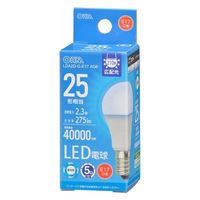 オーム電機 LED電球小形E17 25形相当 昼光色 06-5535 1セット(2個)