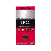 東芝 アルカリボタン電池 LR44 07-6203 1セット(10個)（直送品）