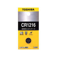 東芝 リチウム電池 CR1216 07-6208 1セット(10個)（直送品）