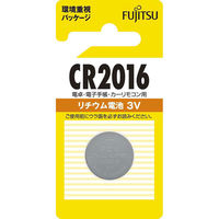 富士通 リチウム電池 CR2016 3V 07-6571 1セット(10個)（直送品）