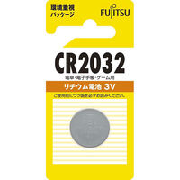 富士通 リチウム電池 CR2032 3V 07-6573 1セット(10個)（直送品）