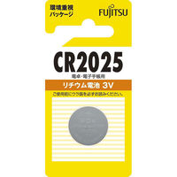 富士通 リチウム電池 CR2025 3V 07-6572 1セット(10個)（直送品）
