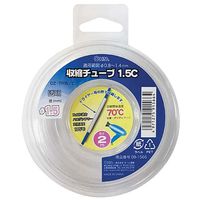 オーム電機 収縮チューブφ1.5mm 2m透明 DZ-TR15/C 1セット(5個)