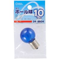 オーム電機 ミニボール球 カラー E17 10W OHM LB-G3710