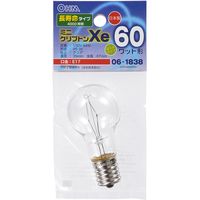 オーム電機 ミニクリプトン電球 E17 60W相当 54W クリア 日本製 O LB-PS3760K-CLL 1セット(5個)（直送品）