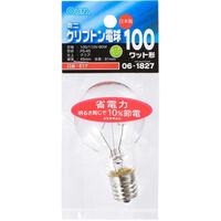 オーム電機 ミニクリプトン電球 E17 100W クリア OHM LB-PS4700KJ-C 1セット(5個)（直送品）