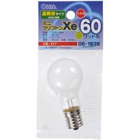 オーム電機 ミニクリプトン電球 E17 60W相当 54W 日本製 OHM LB-PS3760K