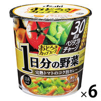 アサヒグループ食品 おどろき野菜 1日分の野菜 完熟トマトのコク旨カレー 1セット（6個）