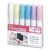 パイロット 水性マーカー ジュースペイント 極細 パステル6色 SJP-120EF-6CP 1セット（1パック（6色入）×10）