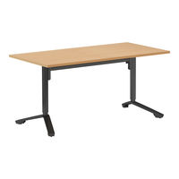 コクヨ 昇降フラップテーブル　イニシア　W1500×D750　ブラック脚