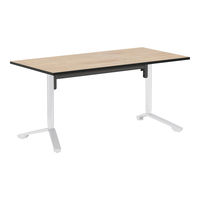 コクヨ 昇降フラップテーブル　イニシア　W1500×D750　ホワイト脚