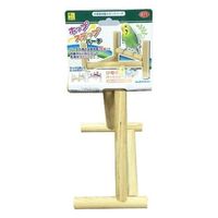 三晃商会 小鳥のホップ ステップ パーチ 小鳥用 木製 スタンドパーチ 4976285117107 1個（直送品）