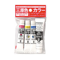 ターナー色彩 耐水三原色カラー11ml+ホワイト11ml 107386 1セット(5個)（直送品）