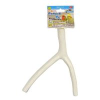 三晃商会 爪とぎパーチ Y型 鳥 止まり木 4976285114700 1個（直送品）