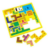 希少！木製知育パズル 10枚セット 収納BOX付 木製パズル 木製知育パズル10枚組 | 収納BOX付き - インクルム公式