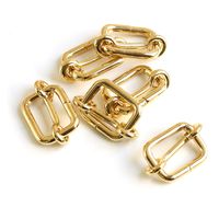 日本紐釦貿易 移動カン(リュックカン) 幅10mm 30個入 ゴールド S24-34 1セット(5袋)（直送品）