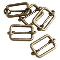 日本紐釦貿易 移動カン(リュックカン) 幅15mm アンティークゴールド S24-4 1セット(30個×3袋)