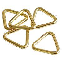 日本紐釦貿易 三角カン 21mm ゴールド S25-101 1セット(10個×3袋)
