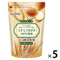 熊本製粉 パン用小麦粉 九州のめぐみ 熊本県産小麦ミナミノカオリ100%使用 600g 1セット（1個×5）