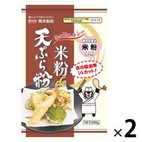 熊本製粉 米粉de天ぷら粉 熊本県産米粉使用 200g 1セット（1個×2）