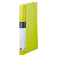 キングジム クリアーファイル シンプリーズ 固定式 40ポケット 黄緑 136SPWキミ 1セット（1冊×8）