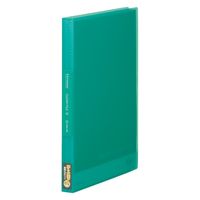 キングジム クリアーファイル シンプリーズ 固定式 40ポケット 緑（透明） 186TSPWミト 1セット（1冊×8）