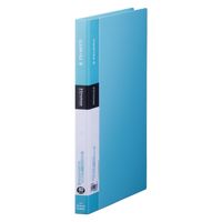 キングジム クリアーファイル シンプリーズ 固定式 40ポケット 水色 136SPWミス 1セット（1冊×32）