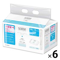 ウェットティッシュ 除菌 アルコール スコッティ ウェットティシュー 1セット（1パック（56枚入×6）×6）日本製紙クレシア
