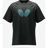 Butterfly(バタフライ) 卓球 マルチル・Tシャツ 3S ブラック×ブルー 46580 1セット（2枚）（直送品）