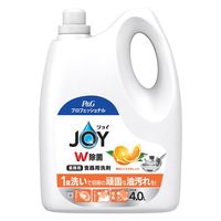ジョイ JOY W除菌 食器用洗剤 贅沢シトラスオレンジ 業務用 詰め替え4L 1個 P&G