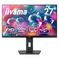 【まとめ買い割対象※9/20まで】iiyama 27インチ液晶モニター 上下昇降機能/画面回転機能 XUB2792HSU-B6