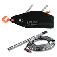 ベスト・アンサー ハンドウインチ 800kg 10m ブラック diy-035ーbk 1台（直送品）