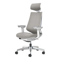 【無料引取付】【組立設置込】コクヨ デュオラ2 ヘッドレスト 可動肘 ホワイトグレー×ソフトグレー C08-P330CW-WE3E31 1脚（直送品）