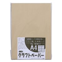 muse(ミューズ) クラフトペーパー A4 100枚入 クリーム 302959 1セット(1パック×5)（直送品）