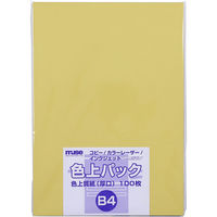 ミューズ 色上パック 色上質紙 厚口 B4 100枚入 濃クリーム 300146 1セット(1パック×2)（直送品）