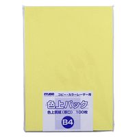 ミューズ 色上パック 色上質紙 厚口 B4 100枚入 山吹 301853 1セット(1パック×2)（直送品）