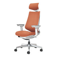 【無料引取付】【組立設置込】コクヨ デュオラ2 ヘッドレスト 可動肘 白×ソフトテラコッタ C08-P330CW-W0T0T1 1脚（直送品）