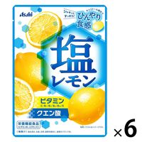 塩レモンキャンディ 1セット（1袋×6） アサヒグループ食品 塩飴 塩分補給
