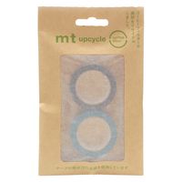 カモ井加工紙 マスキングテープ mt upcycle tape 灰紫×みず MT02UP02 1パック（2巻入）