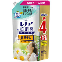 【旧品】レノア 超消臭1week 部屋干し おひさま 詰め替え 超特大 1520mL 1個 柔軟剤 P＆G