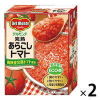 デルモンテ　完熟あらごしトマト（紙パック）388g　南欧産完熟トマト使用　1セット（1個×2）　素材缶詰（トマト）　キッコーマン