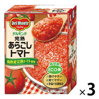 デルモンテ　完熟あらごしトマト（紙パック）388g　南欧産完熟トマト使用　1セット（1個×3）　素材缶詰（トマト）　キッコーマン