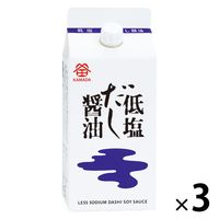 低塩だし醤油 200ml 1セット（1個×3） 鎌田醤油