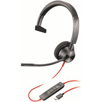 Poly Blackwire 3310 片耳 USB-C対応 213929-01 1個（直送品）
