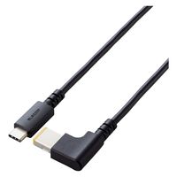 充電ケーブル 2m PD 充電 60W USB Type-C to DC角型プラグ 黒 DC-PDL20BK エレコム 1個（直送品）